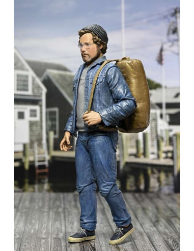 LO SQUALO Jaws Action Figure Richard Dreyfuss Hooper Amity Arrival Ultimate NECA