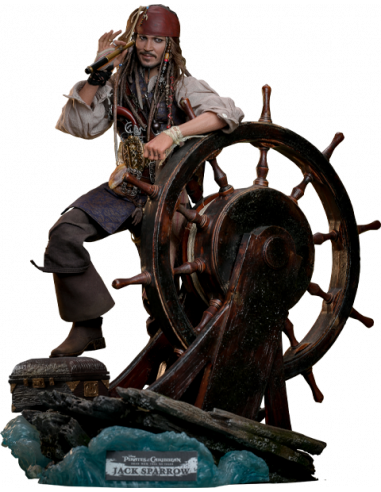 PIRATES OF THE CARIBBEAN J. Depp Jack Sparrow DLX Figure DX39 Hot Toys Sideshow