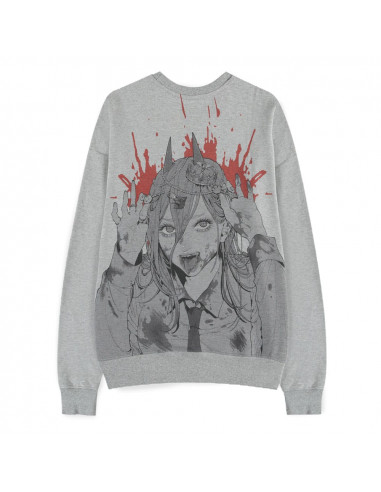 Chainsaw Man Sweater Power Grey Melange Size S
