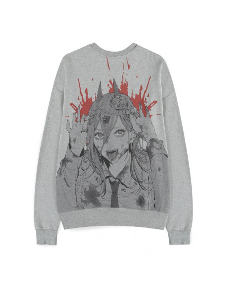 Chainsaw Man Sweater Power Grey Melange Size S