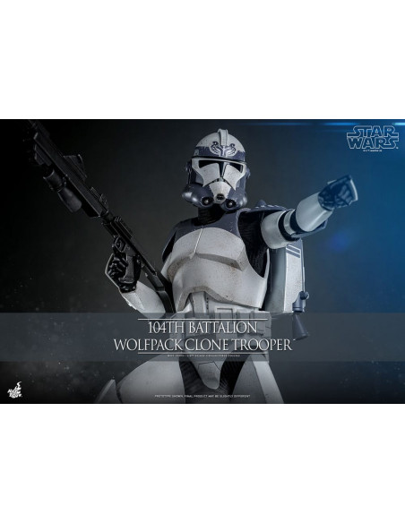 Star Wars The Clone Wars Action Figure 1/6 104th Battalion Wolfpack Clone Trooper 30 cm