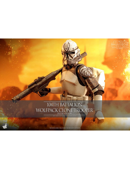 Star Wars The Clone Wars Action Figure 1/6 104th Battalion Wolfpack Clone Trooper Deluxe Version 30 cm