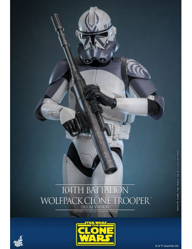 Star Wars The Clone Wars Action Figure 1/6 104th Battalion Wolfpack Clone Trooper Deluxe Version 30 cm