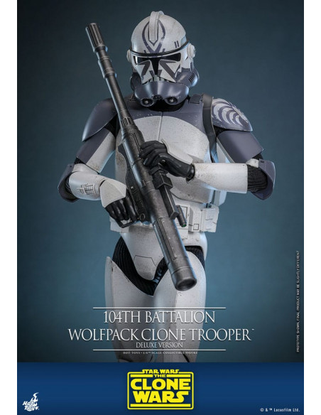 Star Wars The Clone Wars Action Figure 1/6 104th Battalion Wolfpack Clone Trooper Deluxe Version 30 cm