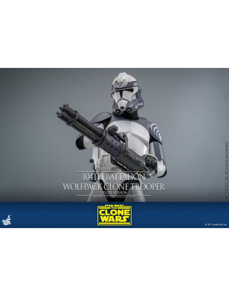 Star Wars The Clone Wars Action Figure 1/6 104th Battalion Wolfpack Clone Trooper Deluxe Version 30 cm