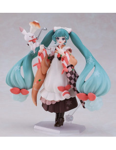 Character Vocal Series 01: Hatsune Miku Figma Action Figure Snow Miku: Winter Delicacy Ver. 14 cm 2