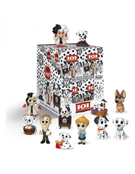 One Hundred and One Dalmatians Mini Figures PDQ 5 cm Display (12)