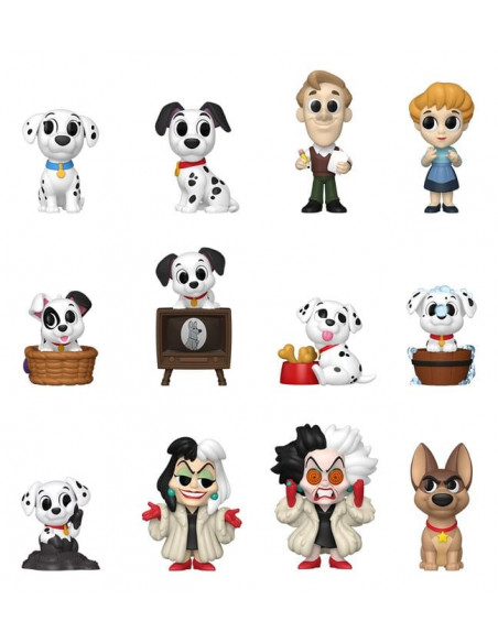 One Hundred and One Dalmatians Mini Figures PDQ 5 cm Display (12)