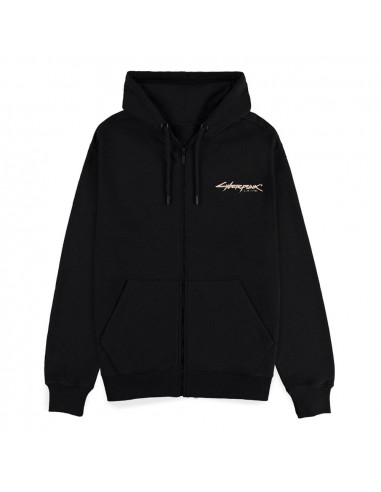 Cyberpunk 2077 Zipper Hoodie Night City Size S