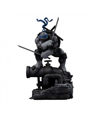 Teenage Mutant Ninja Turtles Art Scale Statue 1/10 Leonardo Black and White Variant 26 cm heo exclusive