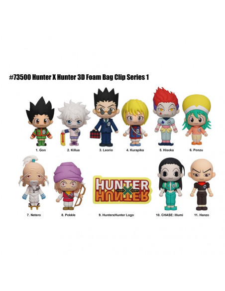 Hunter x Hunter 3D Foam Bag Clips Series 1 Display (24)