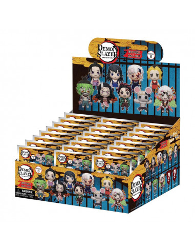 Demon Slayer: Kimetsu no Yaiba 3D PVC Bag Clips Series 6 Display (24)