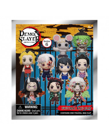 Demon Slayer: Kimetsu no Yaiba 3D PVC Bag Clips Series 6 Display (24)