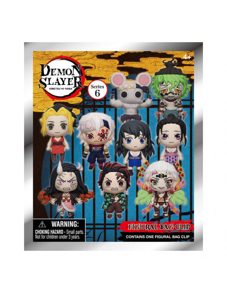 Demon Slayer: Kimetsu no Yaiba 3D PVC Bag Clips Series 6 Display (24)