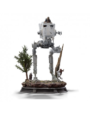 Star Wars Demi Art Scale Statue 1/20 AT-ST and Chewbacca 53 cm