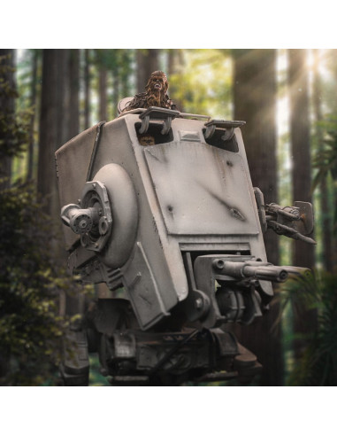 Star Wars Demi Art Scale Statue 1/20 AT-ST and Chewbacca 53 cm