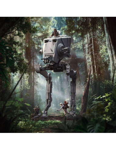 Star Wars Demi Art Scale Statue 1/20 AT-ST and Chewbacca 53 cm