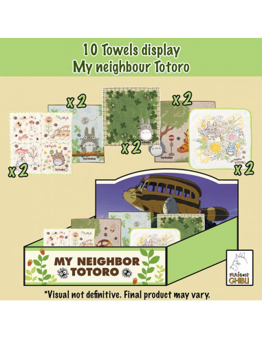 My Neighbor Totoro Mini Towels 25 x 25 cm Display (10)