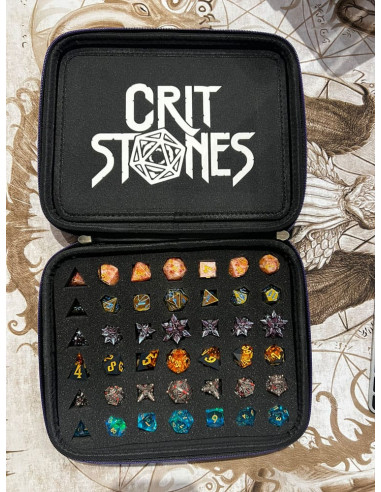 CritStones Dice Case Arcanum Black
