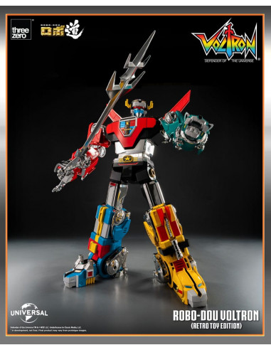 Voltron: Defender of the Universe Robo-Dou Action Figure Voltron Retro Toy Edition 27 cm