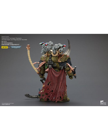 Warhammer 40k Action Figure 1/18 Death Guard Deathshroud Terminator Champion with Manreaper and Plaguespurter Gauntlets 14 cm