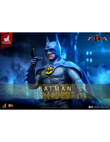 The Flash Movie Masterpiece Action Figure 1/6 Batman (Blue & Grey Suit) Limited Edition Hot Toys Exclusive 30 cm
