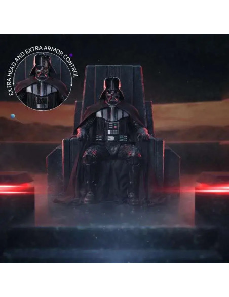 SW OBI-WAN DARTH VADER ON THRONE 1/10 STATUE