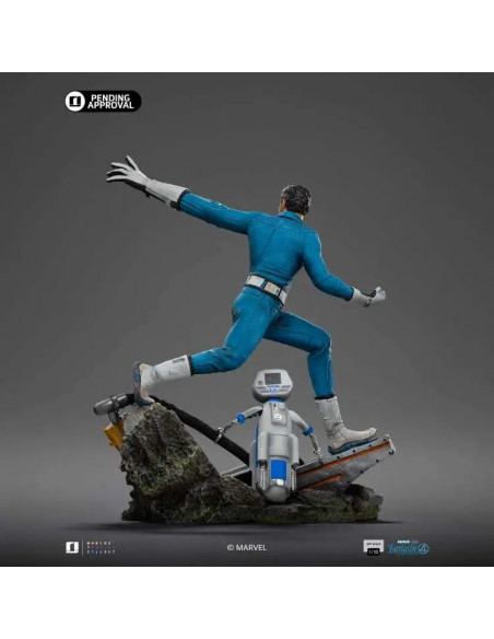 FANTASTIC FOUR FIRST STEPS MR. FANTASTIC AND H.E.R.B.I.E 1/10 STATUE