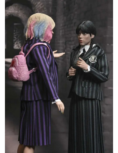WEDNESDAY ENID & WEDNESDAY NEVRMORE UNIFORM 2PACK CLOTHED AF