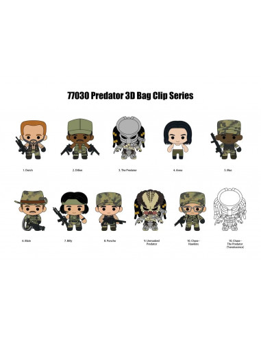 PREDATOR 3D S1 BAG CLIP BLIND BOX DISPLAY (24)