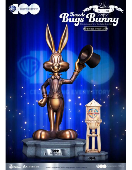 WARNER BROS STUDIOS 100TH ANN. TUXEDO BUGS BUNNY MASTERCRAFT