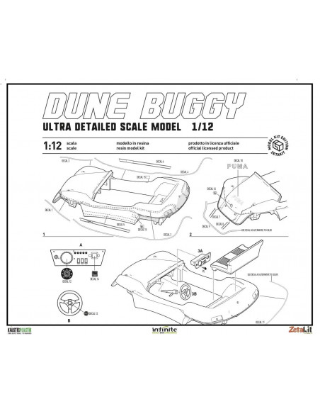DUNE BUGGY MODEL KIT 1/12