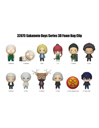 SAKAMOTO DAYS S2 BAG CLIP BLIND BOX DISPLAY(24)