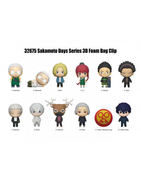 SAKAMOTO DAYS S2 BAG CLIP BLIND BOX DISPLAY(24)