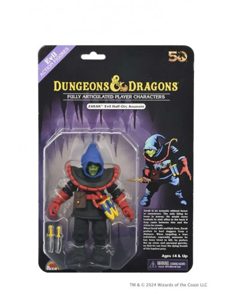 D&D 50TH ANNIVERSARY ZARAK ON BLISTER CARD AF