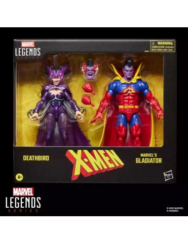 MARVEL LEGENDS X-MEN DEATHBIRD AND GLADIATOR ACTION FIGURES