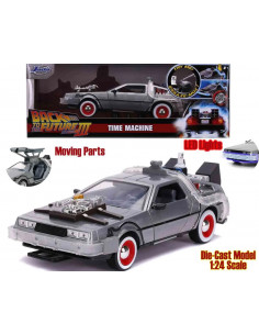Back To The Future Part 3 - 1982 De Lorean DMC 12 - 1:24 Die-Cast Model With Lights
