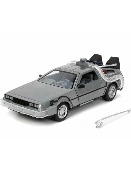 BACK TO THE FUTURE PART I - 1982 DE LOREAN DMC 12 -  40TH ANNIVERSARY LIMITED EDITION 1:24 DIE-CAST MODEL