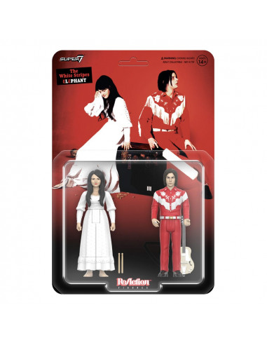 The White Stripes ReAction Action Figures 2-Pack Wave 02 The White Stripes (Elephant) 10 cm