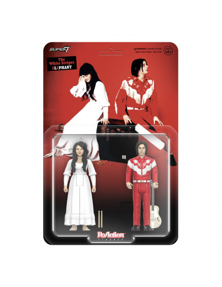 The White Stripes ReAction Action Figures 2-Pack Wave 02 The White Stripes (Elephant) 10 cm