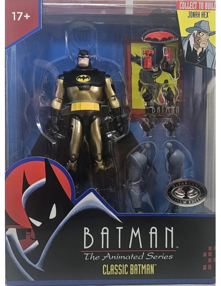 McFarlane BATMAN THE ANIMATED SERIES Chase Variant Platinum edition with Sticker