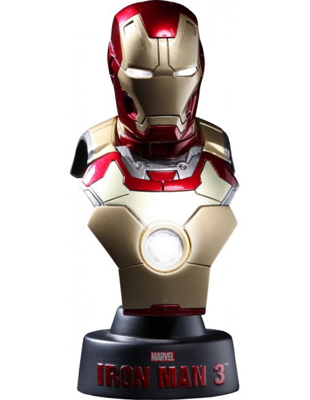 MARVEL Iron Man Mark 42 Collectible 1/6 Scale Bust Hot Toys Sideshow 2013 RARE
