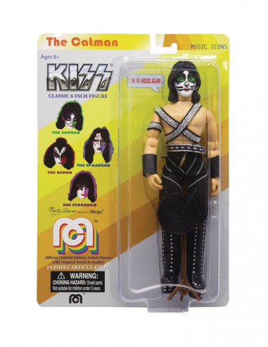 Kiss CATMAN Peter Criss Action Figure Retro Ver. Love Gun 20 cm MEGO