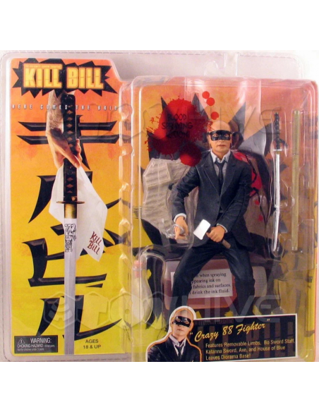 Crazy 88 Fighter Bald Action Figure Kill Bill Movie Quentin Tarantino NECA 2004