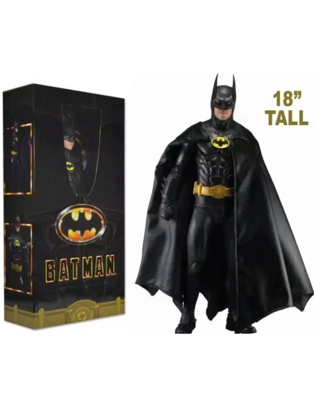 Tim Burton Batman 1989 1/4 Action Figure MIchael Keaton as The Dark Knight NECA