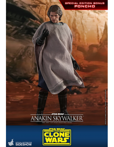 STAR WARS The Clone Wars Anakin Skywalker 1/6 Hot Toys Sideshow EXCLUSIVE TMS019