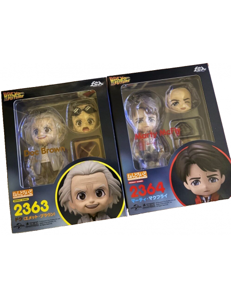 Ritorno al Futuro Marty McFly & Doc Brown Nendoroid 2363 2364 BTTF 1000 toys