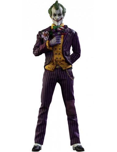 DC Batman Arkham Asylum THE JOKER 1/6 Action Figure Hot Toys Sideshow VGM27 RARE