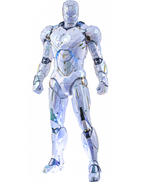 IRON MAN 2 Iron Man Mark IV Sub-Zero Fractal Armor MMS830D76 Hot Toys Exclusive