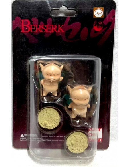 Berserk Kuri Puck set of 2 Mini Action Figures ART of WAR RARE Blister Sealed